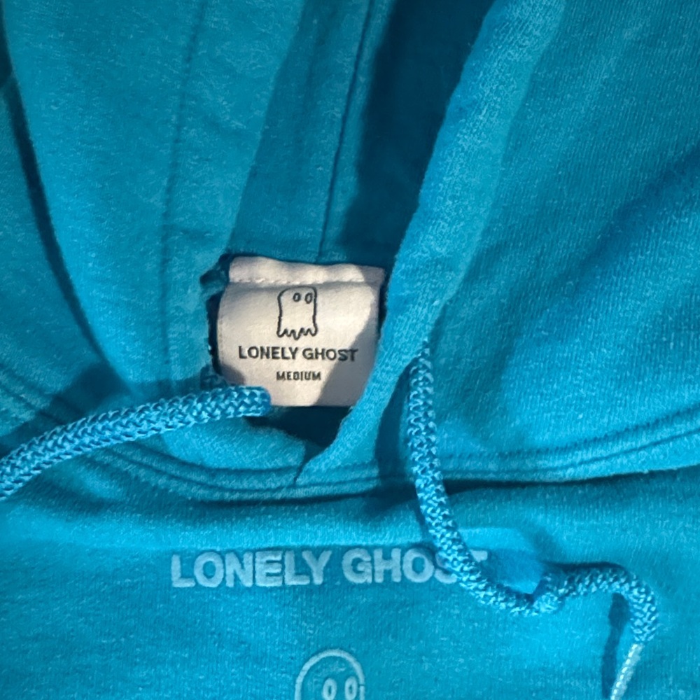 LONELY GHOST Hoodie Size M - Picture 3 of 10